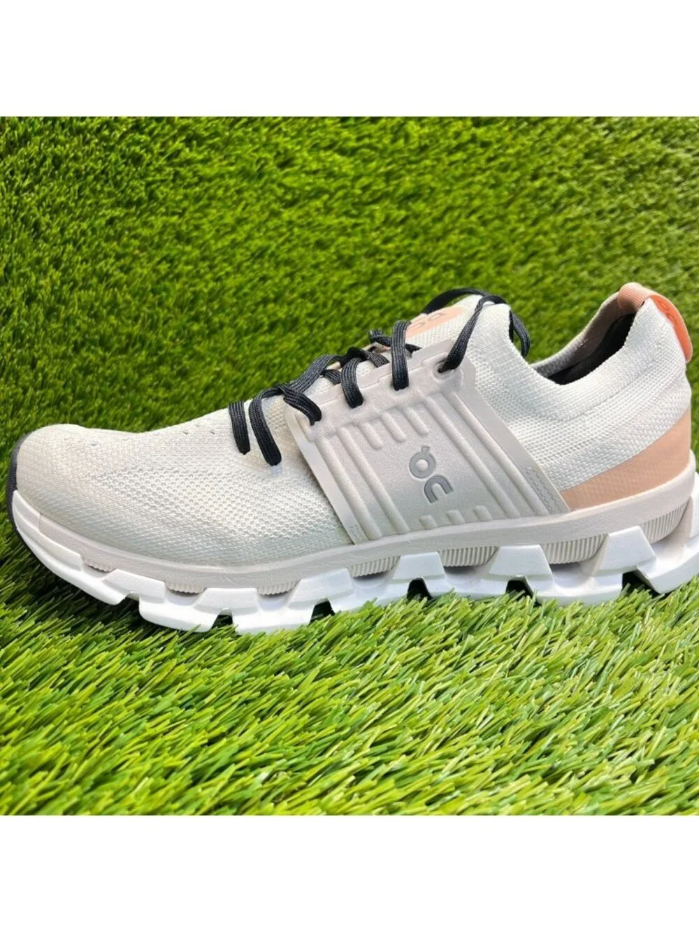On Cloudswift 3 Womens Size 9.5 Ivory Brown Athletic Running Shoes Sneakers